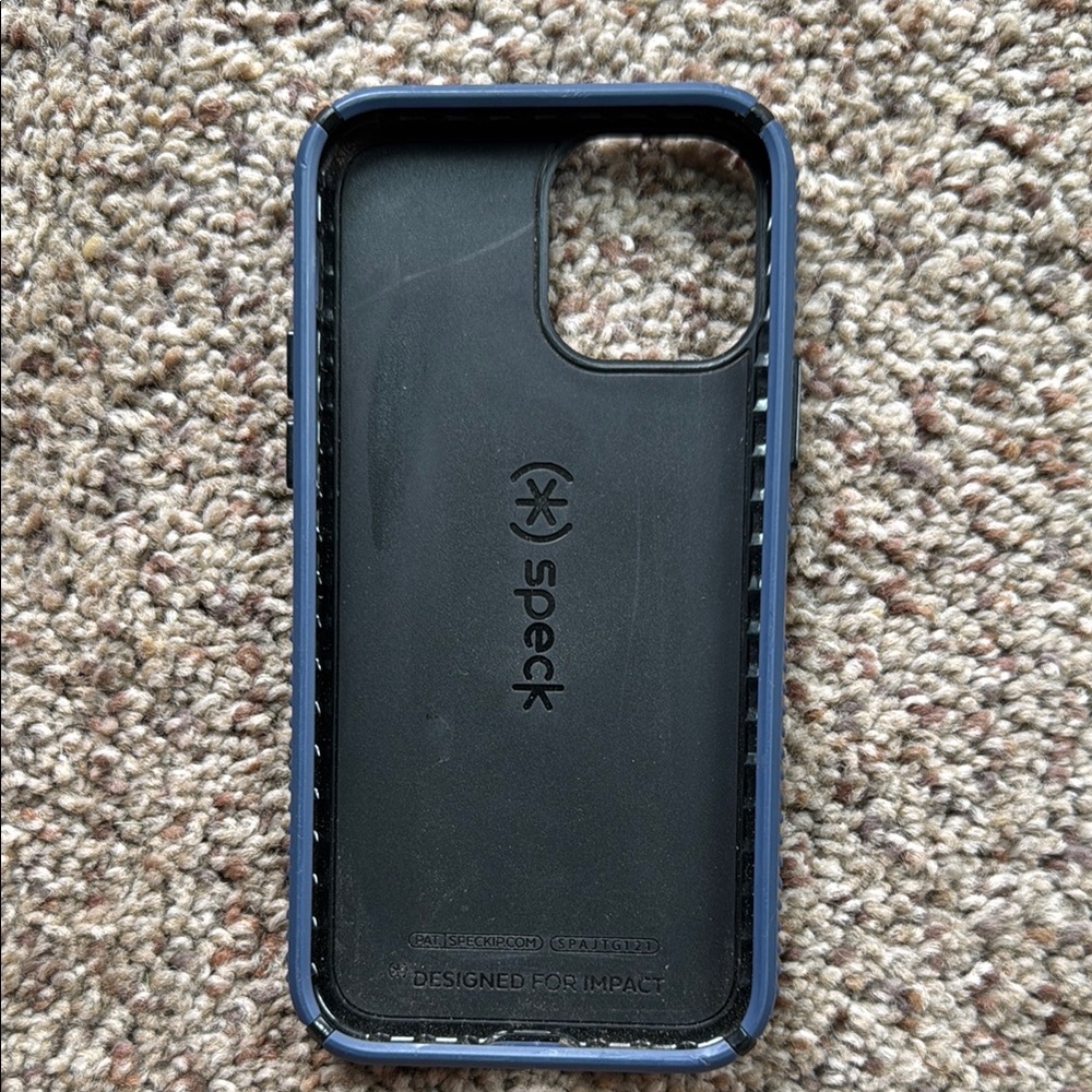 Speck Blue Rugged Phone Case with Geometric Grip - Picture 2 of 6